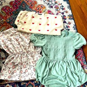 Babydoll shirts and heart blouse BUNDLE!!!!$